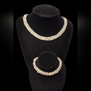 Vtg. Set Of Necklace & Bracelet